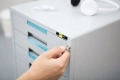 Szafka Na Dokumenty Yellow One Plastikowa 5 Szuflad Zamykana Na Klucz