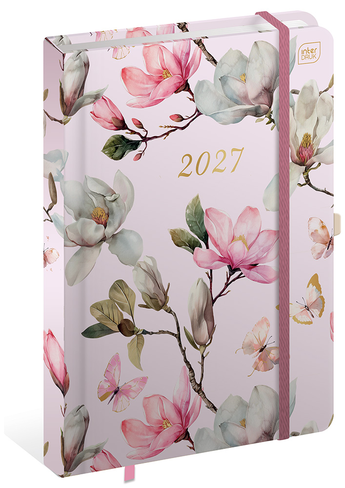 Kalendarz Książkowy 2027 B5 192 "Metallic Magnolia" Interdruk