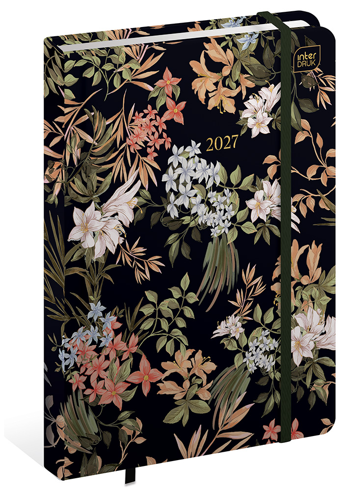Kalendarz Książkowy 2027 B6 192 "Metallic Bloom" Interdruk