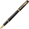 Pióro Wieczne Parker Meridian Czarne Stalówka F Pozłacana + Etui + Torebka