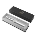 Pióro Wieczne Parker Meridian Chromowane Stalówka F + Etui + Torebka