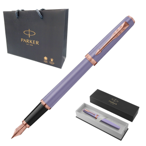 Pióro Wieczne Parker Meridian Liliowe Stalówka F Rose Gold + Etui + Torebka