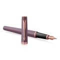 Pióro Wieczne Parker Meridian Fioletowe F Rose Gold + Etui + Torebka