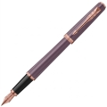 Pióro Wieczne Parker Meridian Fioletowe F Rose Gold + Etui + Torebka