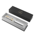Pióro Wieczne Parker Meridian Chromowane F Pozłacane + Etui + Torebka